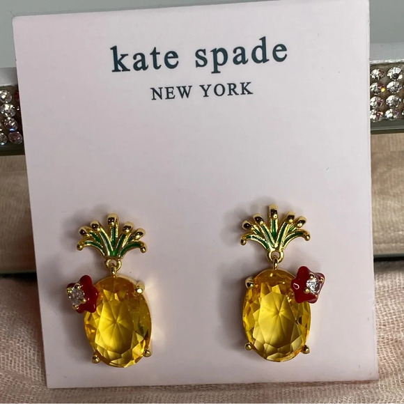 kate spade Jewelry - Kate Spade NEW Pineapple Earrings
